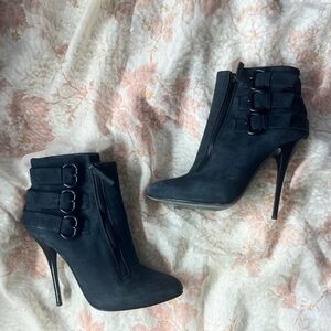 Giuseppe Zanotti Design Nubuck Leather Booties